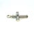 1990s 1990s David Yurman Black Diamond Cross Pendant Sterling Silver Estate For Sale - Image 5 of 7