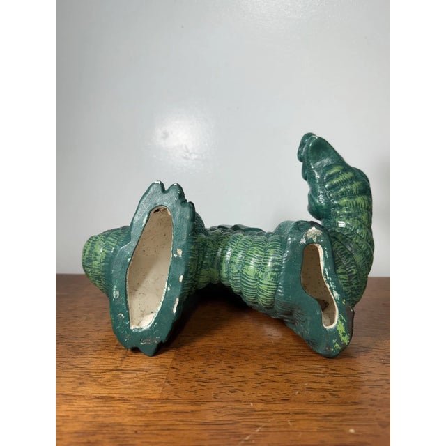 Green Vintage Green Dragon Figurine Fantasy Mythical Creature Statue Collectible Decor For Sale - Image 8 of 10