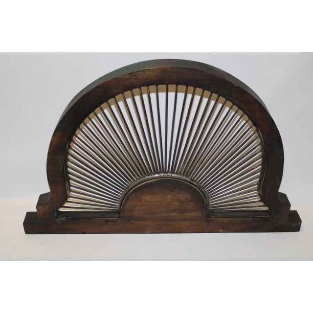 1960s Wooden Arch With Fan Ironwork B For Sale - Image 9 of 13