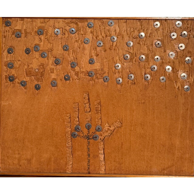 Rolando Mignani, Plywood Poem, 1974, Wood, in Flawless conditions. Designed 1970 to 1979