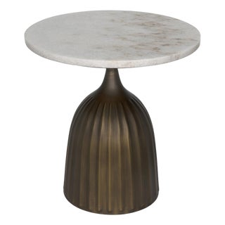 NOIR Samuel Side Table, Aged Brass For Sale