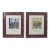 French Art Deco Mercier Freres Prints W House of Heydenryk Silver Gilt Frames - Set of 2 For Sale