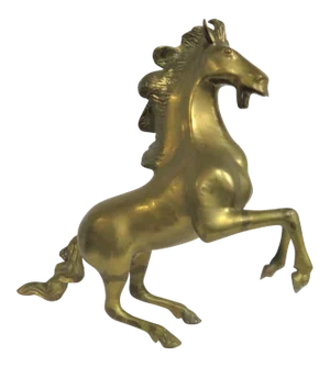 Mid Century Brass Horse Statue