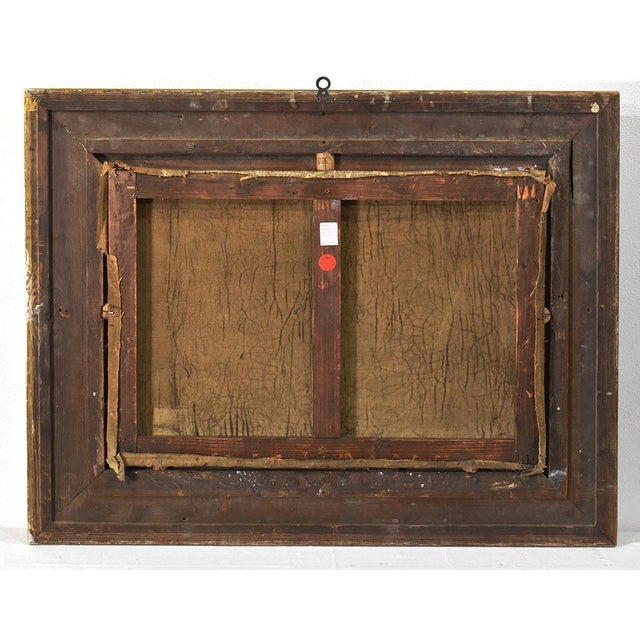 Léon Marie Benoit, Still Life with Fruit, Peaches and White Grapes, Oil on Canvas, 19th Century For Sale - Image 10 of 11