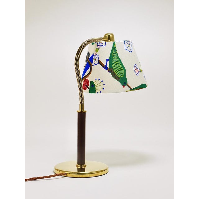 Table Lamp in Brass and Leather by Josef Frank for J.T. Kalmar, Austria, 1930s For Sale - Image 13 of 18