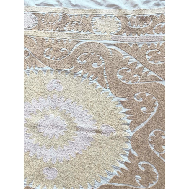 1960s 1970s Suzani Wall Hanging For Sale - Image 5 of 9