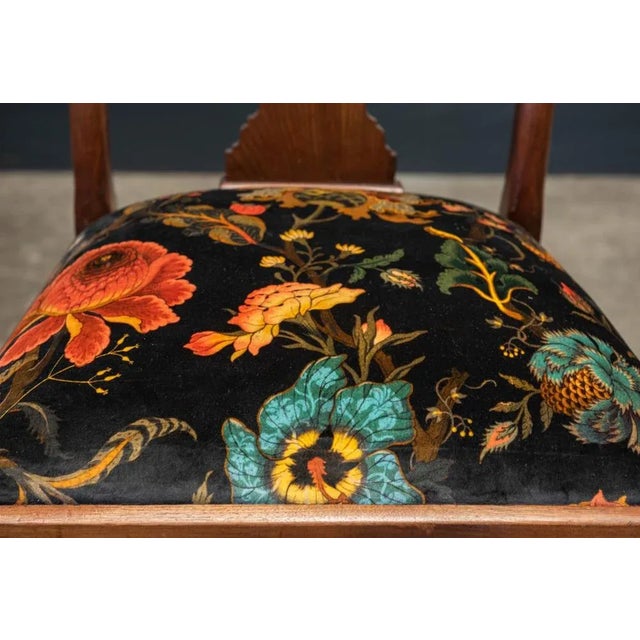 Brown Set of Large English Mahogany Carver Elbow Chairs, 19th Century For Sale - Image 8 of 10