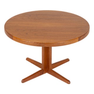 Round Extendable Teak Dining Table by Bramin, 1960s For Sale