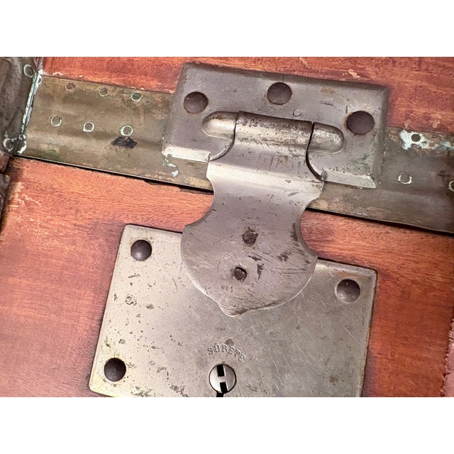 French Officers Cabin Trunk, 1850s For Sale - Image 15 of 18