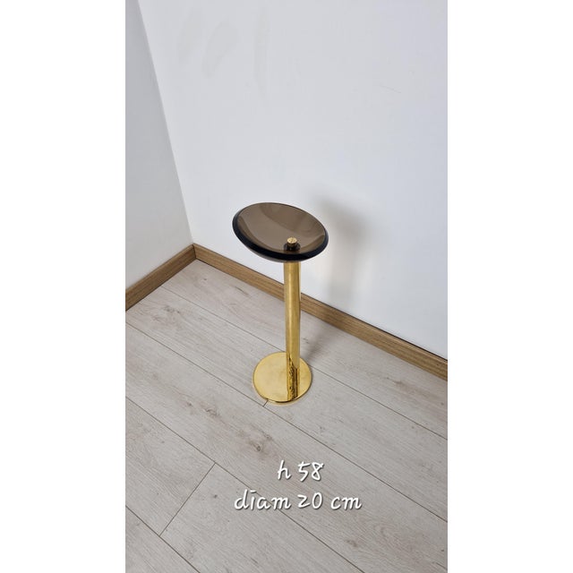 Ashtray in Metal with and Glass in the style of Fontana Arte, 1960s For Sale - Image 6 of 11