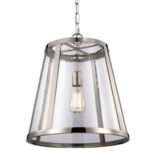 Sean Lavin By Visual Comfort Studio Harrow Medium Pendant in Polished Nickel For Sale