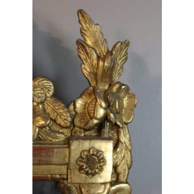 Antique Giltwood Mirror, 1700s For Sale - Image 5 of 9