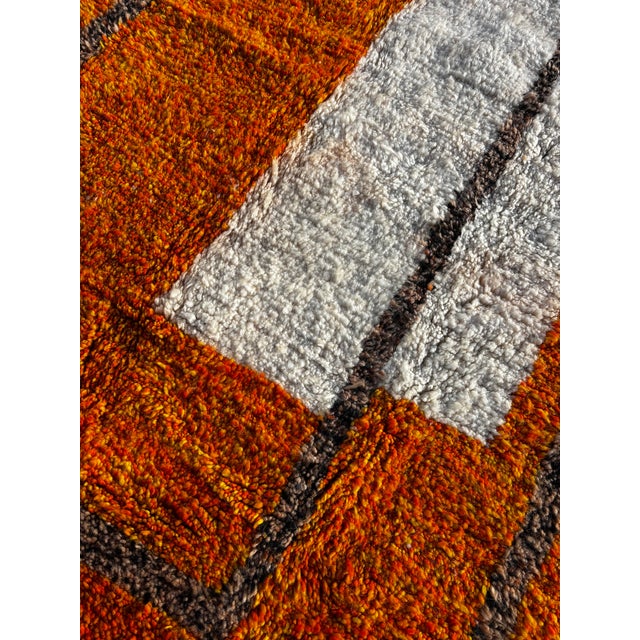 Moroccan Mrirt Beni Ouarain Wool Rug, 1990 For Sale - Image 6 of 11