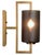 2020s Blueprint Sconce in Antique Brass with Grey Frosted Glass For Sale - Image 5 of 6