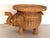 Italian Elephant Side Table in Wicker by Vivai Del Sud, 1970s For Sale - Image 11 of 14