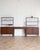 Mid-Century modern style three-piece bookshelf system with desk, Sweden, 1950–1960s. All three pieces of furniture are...
