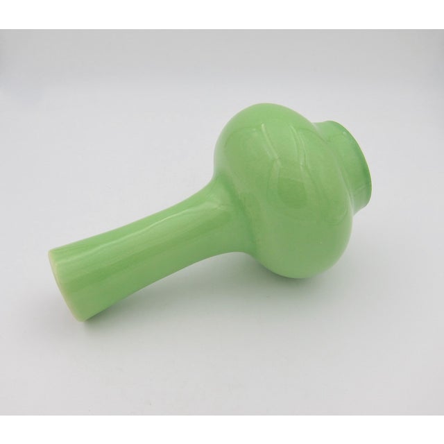 Rodney Rouse K'ang Hsi Porcelain Vase With Apple Green Craquelure Glaze For Sale - Image 4 of 6