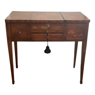 Antique English Inlaid Dressing Table For Sale