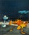 "Nightgale" Birds Fly in a Surreal Still Life in a Blue Landscape Surreal landscape by Kennard M. Harris (American,...