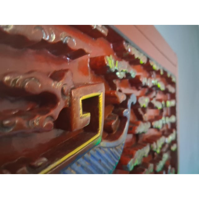 Intervention 4,The Imperial Courtyard" – Enhaced Vintage Chinese Relief Panel by Splendidus For Sale - Image 12 of 12