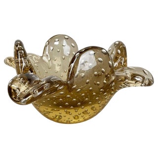Glass Bowl Element Shell Ashtray from Barovier and Toso, Italy, 1970s For Sale