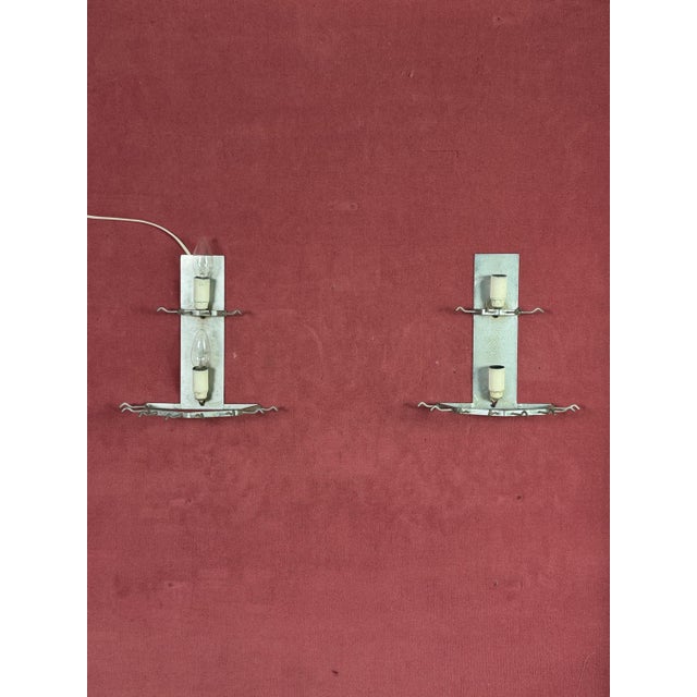 Venini Murano Glass Wall Lamps in the style of Venini, 1960s, Set of 2 For Sale - Image 4 of 6