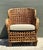 Vintage French Cane Lounge Chair For Sale - Image 4 of 17