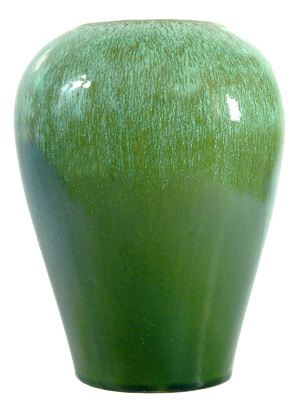 French Green Ceramic Vase, 1960