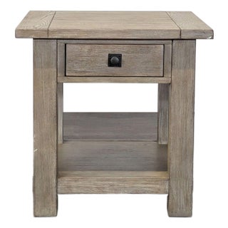 Pottery Barn Benchwright Square End Table For Sale