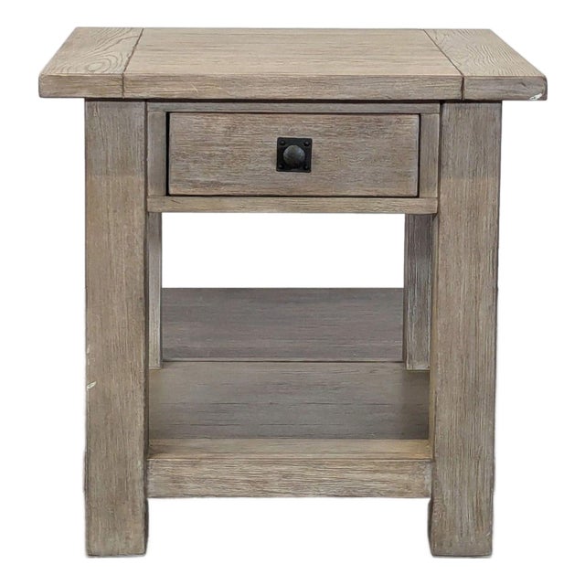 Pottery Barn Benchwright Square End Table For Sale