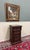 Antique French Marble Top Chest Side or End Table Nightstand Barley Twist Oak For Sale - Image 9 of 18
