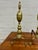 This is a stunning pair of vintage brass Federal style double lemon top andirons with iron stands. Dimensions: - 9.8 in...