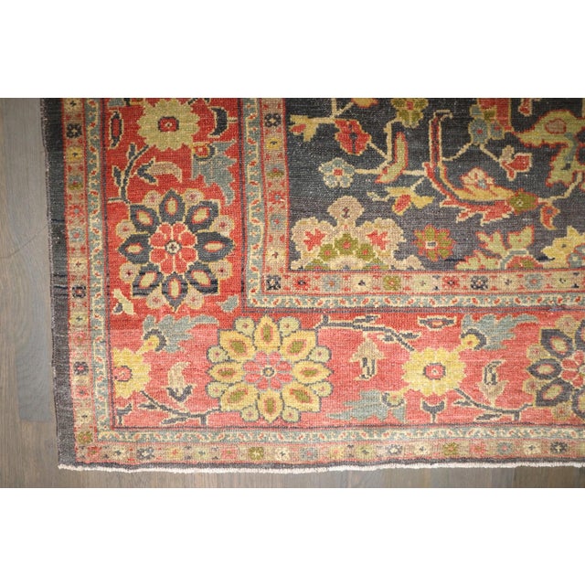 Mid 20th Century 19th Century Antique Mahal Sultanabad Rug no. j5252 For Sale - Image 5 of 9