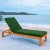 2020s Solano Sunlounger - Natural/Green For Sale - Image 5 of 12