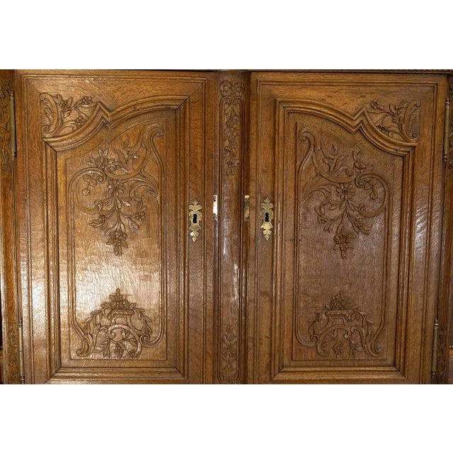 Napoleon III Sideboard with Sloping Desk in Carved Oak, 19th Century For Sale - Image 11 of 14