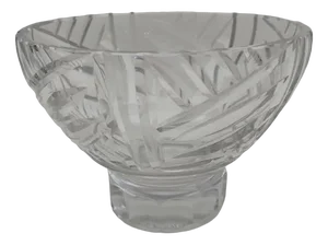 Crystal Lorraine Cross Bowl from Daum Nancy, 1950s