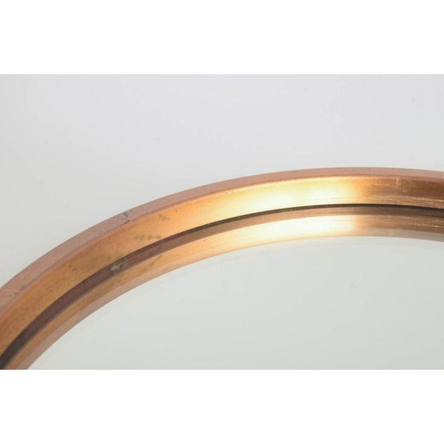 Brass and Crystal Glass Mirror from Markaryd, Sweden, 1970s For Sale - Image 3 of 5
