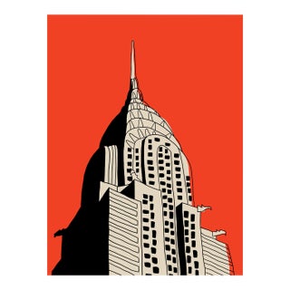 Chrysler Building Limited Edition Print on Entrada Rag by Marz Junior For Sale