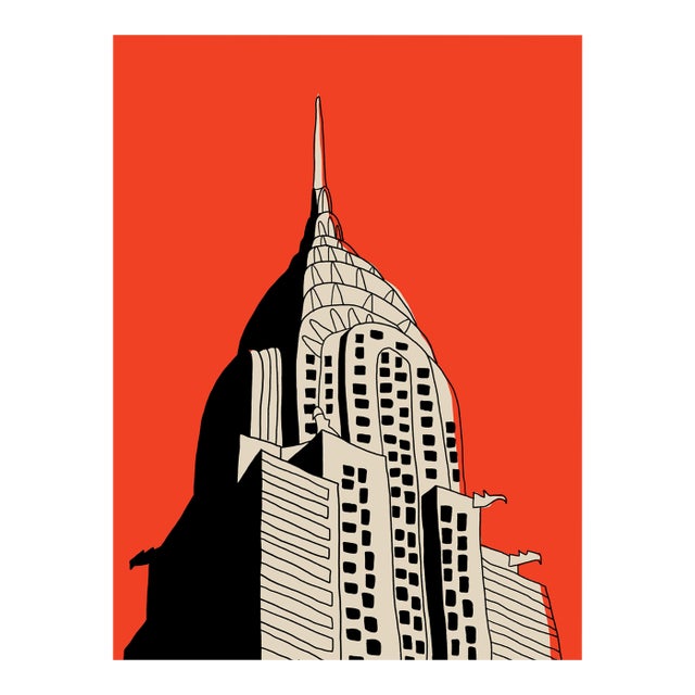 Chrysler Building Limited Edition Print on Entrada Rag by Marz Junior For Sale
