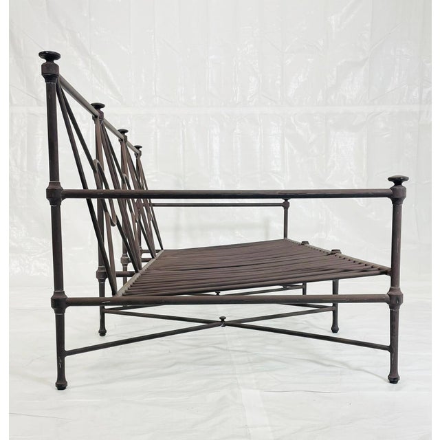 2000 - 2009 Stunning Aluminum Outdoor Sofa by Restoration Hardware, Modern Seating For Sale - Image 5 of 18