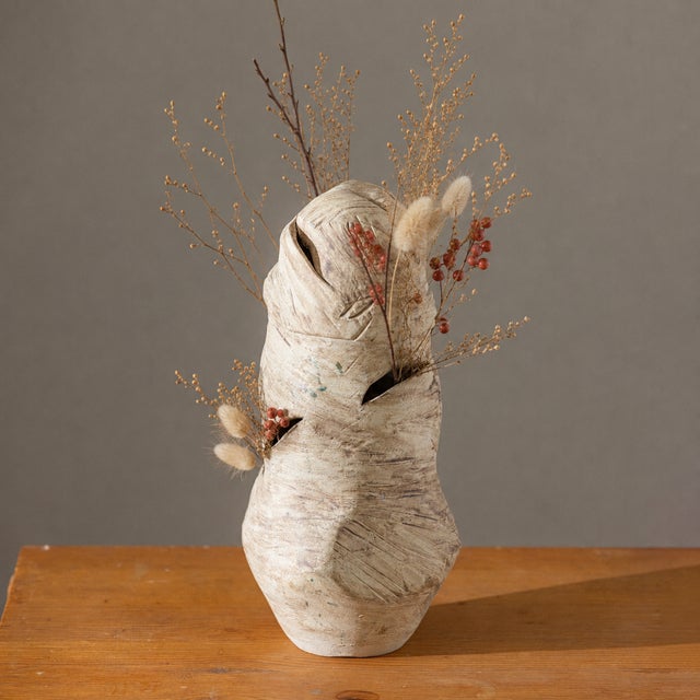 Contemporary Signed Sculptural Studio Ceramic Pottery Vessel, Dated 2008 For Sale - Image 3 of 10