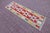 Rustic 1960s Southwestern Style Hand Knotted Geometric Design Oushak Kilim Runner Rug For Sale - Image 3 of 11