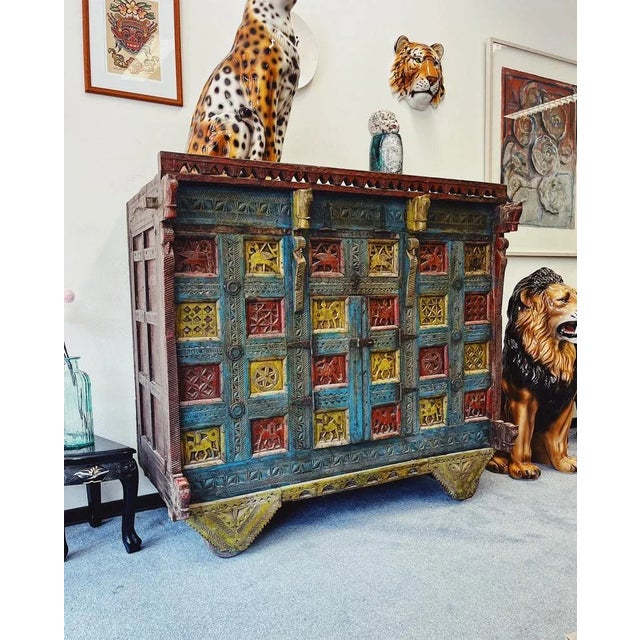 Antique Bridal Chest, India For Sale - Image 15 of 16