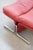 Set of Lounge Chair and Footrest in Red Leather by Vitelli e Ammannati for Brunati, 1970s-1980s For Sale - Image 9 of 18