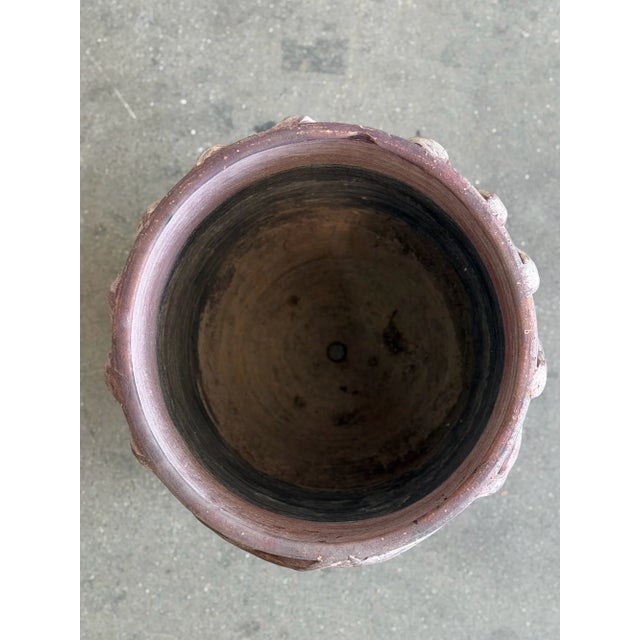 1980s Vintage Mexican Terracotta Face Planter For Sale - Image 5 of 15