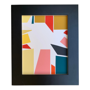 1990s Vintage Cut Paper Collage on Paper