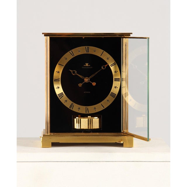 Jaeger lecoultre - atmos vii black lacquered switzerland brass gold plated year of manufacture 1969 dimensions: h x w x d:...