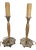 Elevate your space with this striking pair of original 1920s Art Deco candle lamps, featuring bold skyscraper-style design...