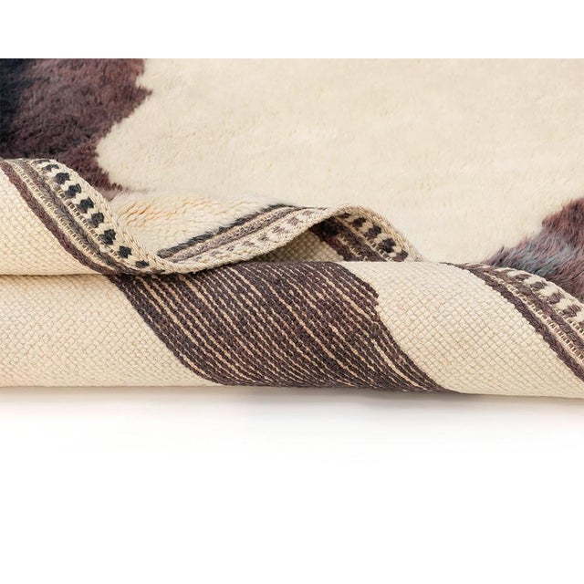 Hand-Knotted Wool Rug by Azele Studio For Sale - Image 9 of 12