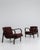 Brown Pair of Mid-Century Bentwood Upholstered Armchairs by Kozelka And Kropacek H-237 For Sale - Image 8 of 15